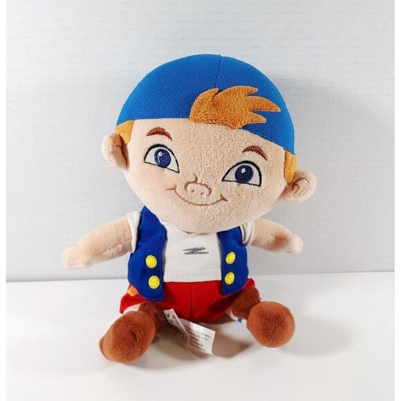 Jake and The Neverland  Pirates Cubby Pirate Plush 10" Stuffed Disney Store - Picture 1 of 4